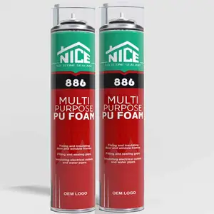 High quality and high expansion PU foam adhesive can be used for joint filling, closed cell insulation, doors and windows, etc