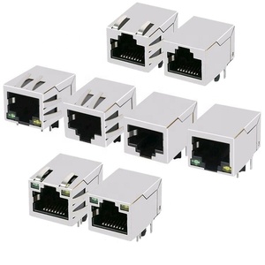 Connecteur RJ45 modulaire magnétique à port unique, orienté à <span class=keywords><strong>90</strong></span> degrés, pour carte PCB - Product Image 2