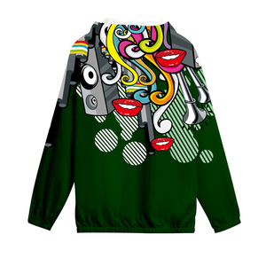 Custom Made Wholesale Man Clothing Full Sublimation Printing Zipper Pocket Windbreaker for Men - Product Image 2