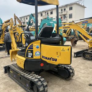 Mini-excavatrice sur chenilles hydraulique Komatsu PC20MR d'occasion, machine de construction de 2 tonnes, modèles PC20, PC30, PC35, mini-pelle d'occasion. - Product Image 1