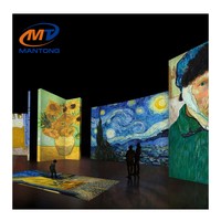 Expérience immersive du musée Exposition numérique 360 Projection de cartographie immersive Projecteur mural de sol Projection