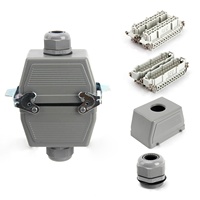 Conector Industrial de Alta Resistencia BYLJQ HDC HE-048, Enchufe Macho/Hembra, IP65, 16A, 500V, Controlador de Canal Caliente, Control Remoto para Grúa