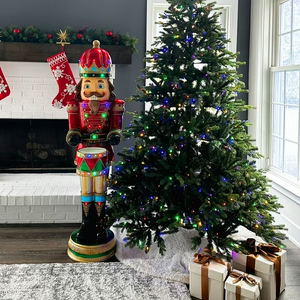 <span class=keywords><strong>Soldat</strong></span> Casse-Noisette géant grandeur nature de 1,5 m en résine, artisanat, figurine de Noël, cadeau, ornements, décorations de Noël d'extérieur - Product Image 2