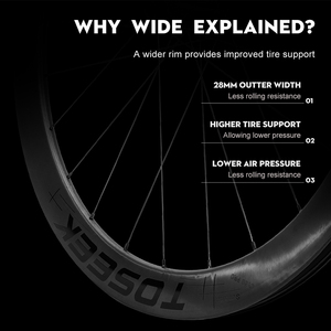 Jeu de roues de vélo de route en carbone TOSEEK 700c, jantes en carbone de haute qualité 38/50/58*28mm, jeu de roues en carbone, échantillon gratuit (pour les acheteurs qualifiés) - Product Image 6