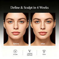 Sérum Raffermissant au Peptide PDRN Marque Blanche pour le Contour du Visage en V, Définition de la Ligne de la Lèvre, Raffermissement Cutané Post-Perte de Poids, Sérum Facial