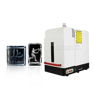 เครื่องแกะสลักคริสตัลแก้วด้วยเลเซอร์ LY รุ่น UV 5/10W เครื่องทำเครื่องหมายด้วยเลเซอร์แบบพกพาขนาดเล็ก แสงอัลตราไวโอเลตแบบเย็น - Product Image 3