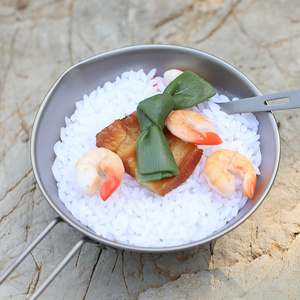 Titanio Sierra Cup uso Versatile come tazza, ciotola o piatto per il campeggio e l'escursionismo | Durevole, compatto e portatile con borsa a rete - Product Image 3