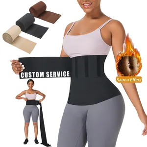 Hexin - Cinto de treinamento para barriga, serviço com logotipo personalizado, com elasticidade para barriga, envoltório para corpo e cintura, treinador para barriga