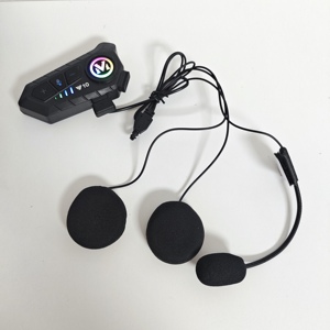 Auriculares <span class=keywords><strong>para</strong></span> Casco de Motocicleta Y10, Impermeables IPX6, Reducción de Ruido, Intercomunicador Inalámbrico, Auriculares <span class=keywords><strong>para</strong></span> Compartir Música, <span class=keywords><strong>para</strong></span> Conducir al Aire Libre - Product Image 5