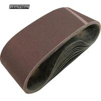 Bande abrasive en oxyde d'aluminium de dureté moyenne R330, épaisseur 10 mm, 2000x50 mm, OBM OEM, pour le meulage et le polissage de l'acier inoxydable