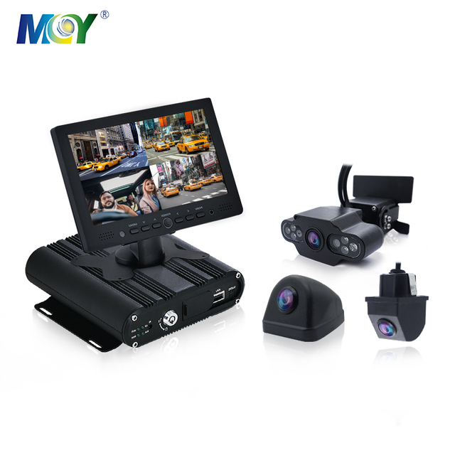 Full HD Colour MDVR Kit 4 Cameras DVR Recorder Event Security Monitoring Incab Taxi Camera System