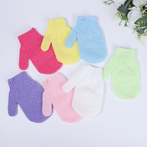 Gant Exfoliant en Nylon Naturel à Cinq Doigts pour le Corps, <span class=keywords><strong>Nettoyant</strong></span> Corporel pour Usage Bain en Profondeur, en Sac, Vente en Gros - Product Image 3
