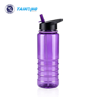 Bouteille d'eau en plastique personnalisable avec logo, réutilisable, de qualité alimentaire, pour promotion, fournie directement par l'usine