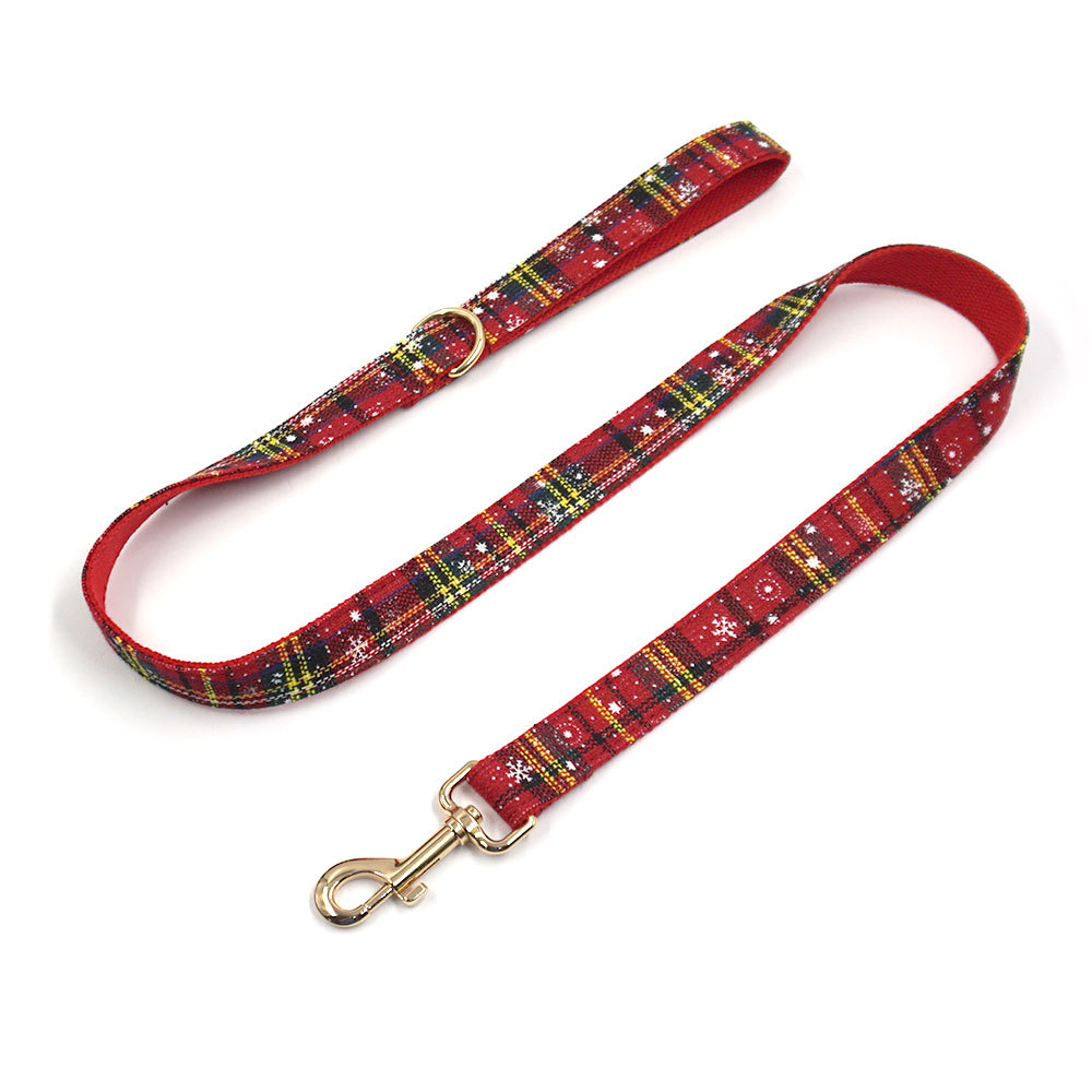 Red Christmas pet leash