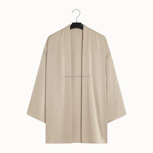 मर्ची शैली का नया आगमन उच्च बिकने वाला मुस्लिम कपड़े, साटन लक्जरी सटिन लक्जरी अबाया दुबाई 2 के टुकड़े - Product Image 5