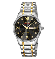 Montre SKMEI 9369 Modèle Reloj Montre Luxe Or Homme Acier Inoxydable Mode Casual Automatique Quartz pour Couples Femme