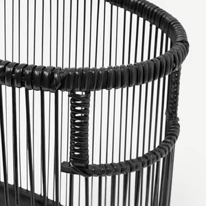 Round/<b>Rectangle</b>/Square Modern Clothing <b>Storage</b> <b>Baskets</b> Eco-Friendly Flexible Traditional Black Bamboo <b>baskets</b> - Product Image 2