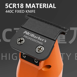 เครื่องตัดผมไฟฟ้า 7500 รอบต่อนาที มอ<span class=keywords><strong>เต</strong></span>อร์ความเร็วสูง ใบมีดคม 5CR18 440C ชาร์จผ่าน USB พร้อมฐาน<span class=keywords><strong>ต</strong></span>ั้ง สำหรับช่าง<span class=keywords><strong>ต</strong></span>ัดผมมืออาชีพ - Product Image 4
