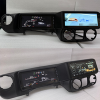 Foforfor Double écran 12,3 pouces pour Jeep Wrangler 2010-2017, tableau de bord numérique, Carplay, Android 13, autoradio, stéréo multimédia