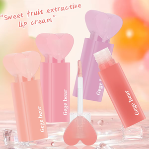 Gege Bear Custom Label Schatz Frucht essenz Feuchtigkeit spendend Langlebiger Lip gloss 4 Farben Plump Shiny Hydrat ing Lip Oil - Product Image 3