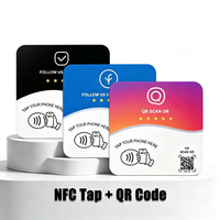 Tarjeta de PVC/Acrílico con Código QR, RFID, NFC, Personalizada, 13.56MHz, Impermeable, para Negocios y Membresías, para Compartir en Redes Sociales