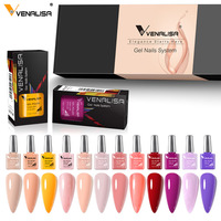 12 pièces/kit Venalisa vernis à ongles Gel coffret cadeau élégant vernis à ongles tremper UV LED haute Piment paillettes système de Gel UV