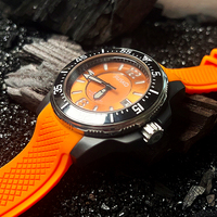 Offre spéciale Montre à mouvement automatique Cadran personnalisé Logo personnalisé Boîtier en acier inoxydable OEM Montre de plongée en silicone
