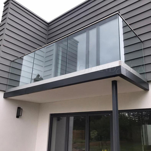 Fabrication en usine de parapets en verre pour terrasses / Panneaux de parapet en verre / <span class=keywords><strong>Kit</strong></span> de remplissage pour garde-corps d'escalier à canal en U / <span class=keywords><strong>Balustrade</strong></span> - Product Image 2
