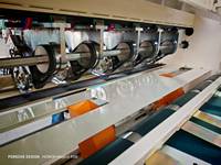 Automatische Wellpappe Produktions linie 2-lagige Kassette Single Facer Karton Schneide maschine