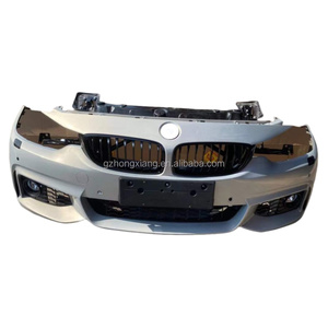 Per <span class=keywords><strong>BMW</strong></span> <span class=keywords><strong>Serie</strong></span> <span class=keywords><strong>4</strong></span> F32 F33 F36 Paraurti Anteriore in ABS Nero Usato Kit Sportivo con Aggiornamento Fendinebbia Facelift - Product Image 4