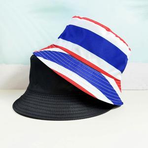 タイ国旗プリント春と夏のストリート日よけフィッシャーマントレンディなデュアルウェア日焼け防止帽子アウトドア - Product Image 2