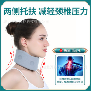 Collarín/soporte para el cuello, práctico para viajar, soporte de fijación para la columna cervical, collarín/protector para el cuello que evita la caída de la cabeza. - Product Image 3