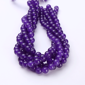 Pierres précieuses taillées brillantes pour la fabrication de bijoux Variété de couleurs Matériaux Opale Rhodonite Aquamarine Labradorite Perles de 8 mm - Product Image 3