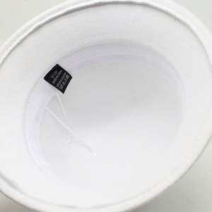 Chapeau Bob Blanc Élégant avec Nœud en Ruban pour Femme, Idéal Mariage, Église, Vente en Gros pour Fêtes Décontractées et Scènes Extérieures - Product Image 6