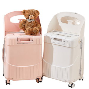 Детский современный чемодан-тележка с жестким корпусом и замком для детской коляски, для путешествий (унисекс) - Product Image 4