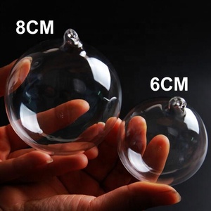 Set di 60 Palline di Natale in Cristallo Trasparente da 60mm, Decorazioni Natalizie Moderne da Appendere all'Albero - Product Image 2