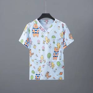 Tenue de travail pour <span class=keywords><strong>infirmière</strong></span> en soins bucco-dentaires, robe chirurgicale, vêtement imprimé pour lavage des mains, haut court - Product Image 4