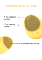 Spatule vibrante étanche épurateur de visage outils de nettoyage brosse de nettoyage de visage en silicone
