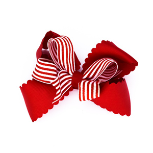 2020 Navidad alce 2 en 1 Niños Accesorios para el pelo de tejer grogrén (ligamento tafetán cinta de pelo clips - Product Image 2
