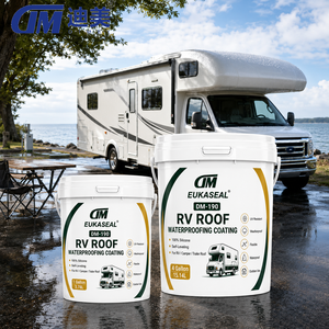 Scellant et revêtement de toit en silicone blanc pour <span class=keywords><strong>camping</strong></span>-cars, imperméable, réfléchissant solaire, réparation des fuites pour remorques, <span class=keywords><strong>camping</strong></span>-cars, motorhomes - Product Image 1