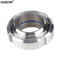 AUQIVM Joint flexible en acier inoxydable 304 à filetage rond Joint flexible soudé avec tout connecteur de tuyau de joint