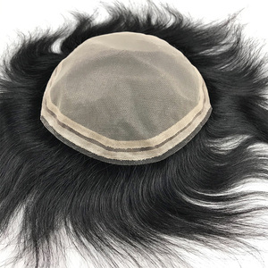 Nhật Bản Tự Nhiên Chân Tóc Hairpiece Tóc Con Người Giả Thay Thế Cho Người Đàn Ông hói - Product Image 1