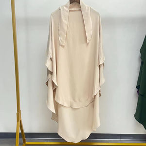 Shiut ผ้าฮิญาบสำหรับสตรีมุสลิมแบบสุภาพเรียบร้อยผูกด้านหลังสำหรับ jilbab ระบายอากาศ jilab himar JAZZ ยาว - Product Image 4