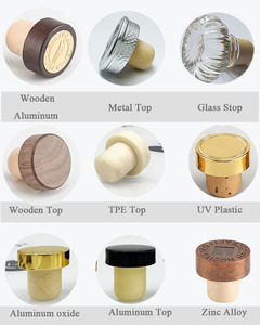 Bouchon en liège en bois pour huile d'olive avec verseur, bouchon de bouteille anti-fuite pour bouteilles, option de logo personnalisé, Botellas De Vidrio Con Tapon - Product Image 5