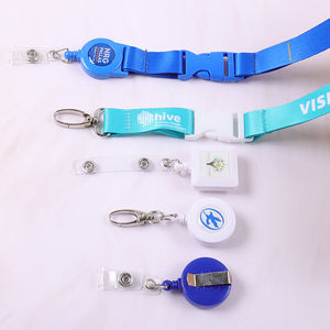 OEM ODM批量定制ABS白色空白纯色徽章卷轴架可伸缩70厘米，用于贸易展览和商业用途 - Product Image 5