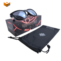 Boîte cadeau de luxe professionnelle en carton noir pour lunettes de soleil, emballage personnalisé avec logo, étui à lunettes, ensemble de boîtes