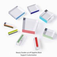 Bloc de verre de silice fondue saphir OEM personnalisé, composant optique 40x8x8 40x34x8 pour appareil d'épilation laser IPL de beauté