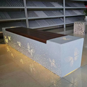 GRC Fiberglas Çimento Takviyeli Beton Masa Oturma Bankı Kampüs Ticari Cadde Modern Peyzaj İçin - Product Image 1