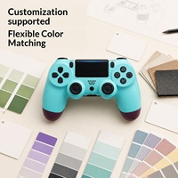 Control Inalámbrico para PS4, Gamepad Bluetooth con Giroscopio de 6 Ejes, Doble Vibración, Joystick y Panel Táctil