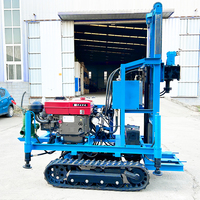 Machine de Forage Rotative 200m pour Puits d'Eau avec Pompe à Boue Autonome